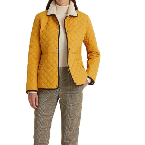 Ralph Lauren Corduroy-Trim Quilted Jacket - Picture 3 of 5
